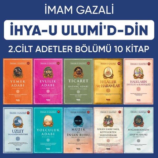 İmam Gazaliİslami Kitaplarİhya-u Ulumiddin 2. Cilt Adetler Bölümü Serisi Seti - 10 Kitap Takım
