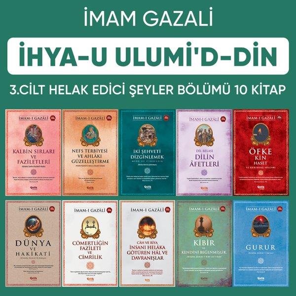 İmam Gazaliİslami Kitaplarİhya-u Ulumiddin 3. Cilt Helak Edici Şeyler Serisi Seti - 10 Kitap Takım
