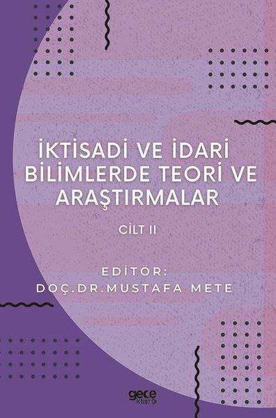 KolektifIktisat - Ekonomiİktisadi ve İdari Bilimlerde Teori ve Araştırmalar - Cilt 2