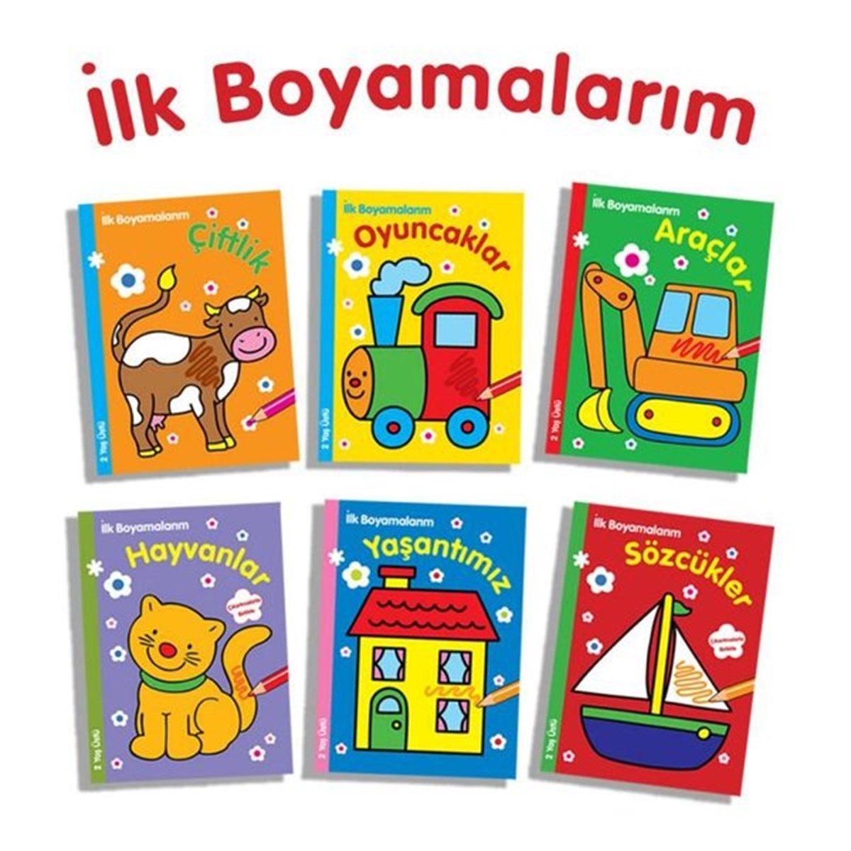 KolektifBoyama Kitaplarıİlk Boyamalarım Seti - 6 Kitap Takım