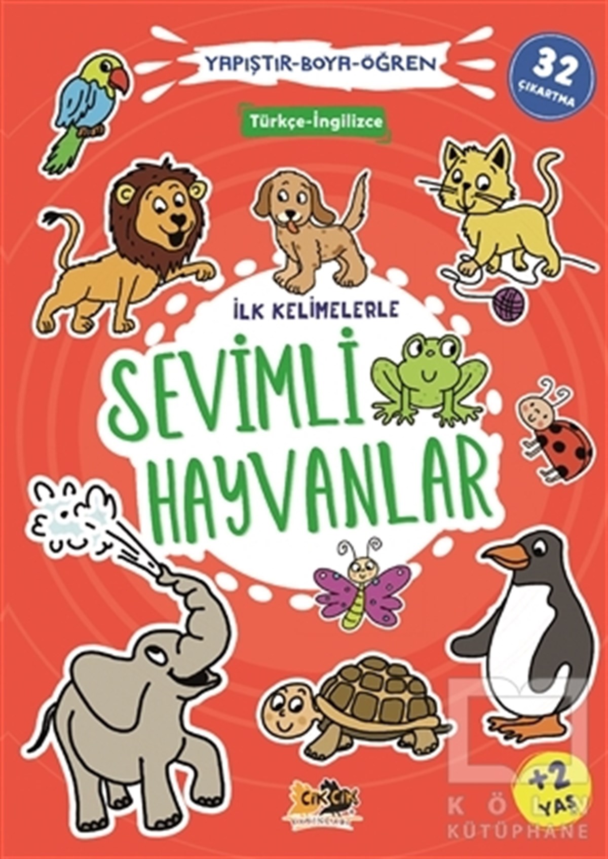 KolektifEtkinlik Kitaplarıİlk Kelimelerle Sevimli Hayvanlar - Yapıştır-Boya-Öğren