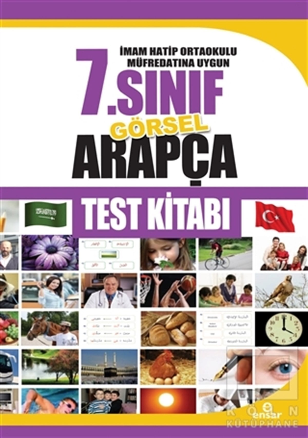 Abdullah ÖzerDil Öğrenimiİmam Hatip Ortaokulu Müfredatına Uygun 7.Sınıf Görsel Arapça Test Kitabı