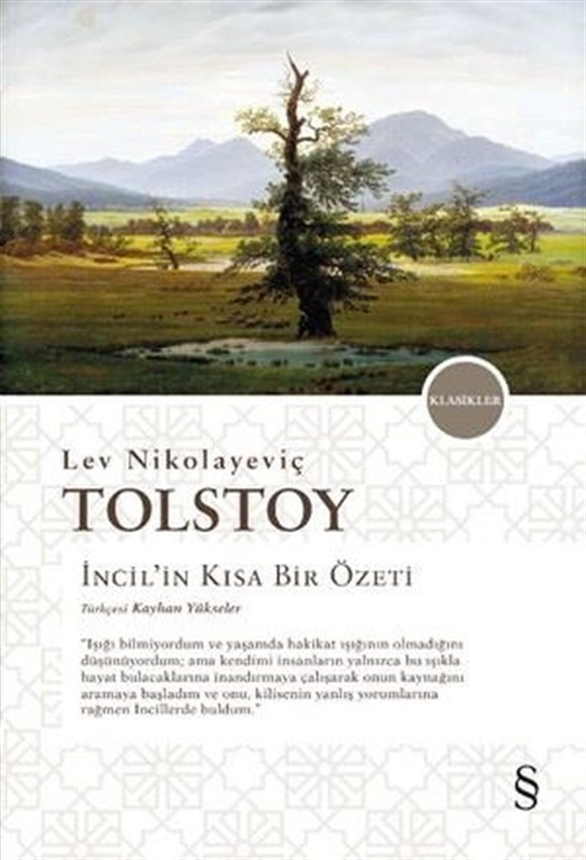 Lev Nikolayeviç TolstoyDünya Klasikleriİncil'in Kısa Bir Özeti