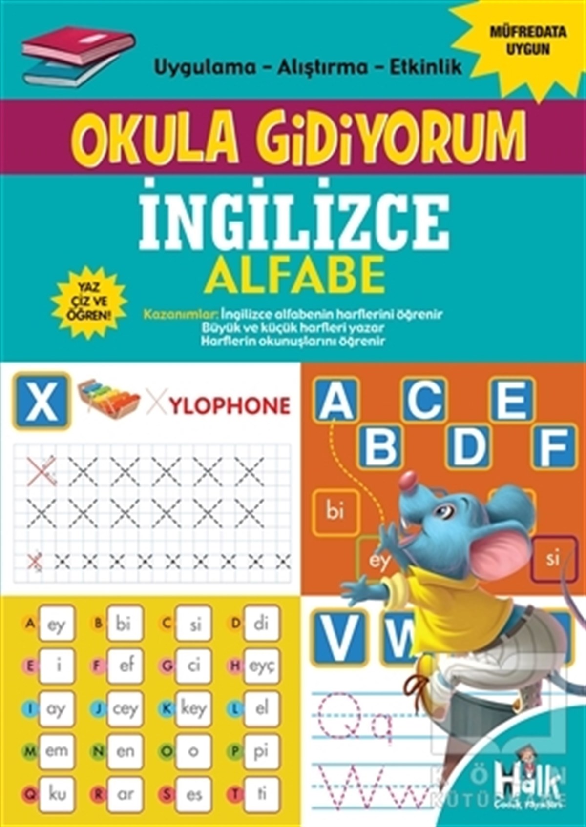 KolektifEtkinlik Kitaplarıİngilizce Alfabe - Okula Gidiyorum