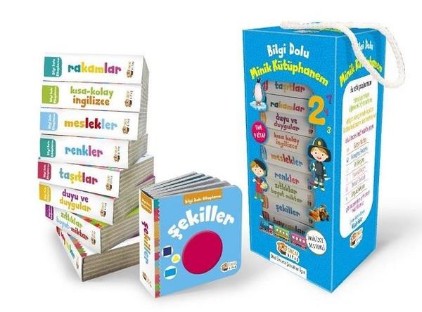 KolektifEgitim Etkinlik Kitaplariİngilizce Destekli Bilgi Dolu Minik Kütüphanem-9 Kitap Mavi Kutu