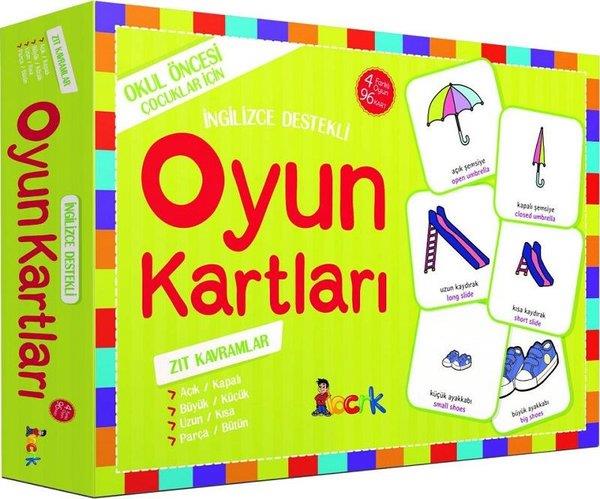 KolektifEgitim Etkinlik Kitaplariİngilizce Destekli Oyun Kartları - Zıt Kavramlar