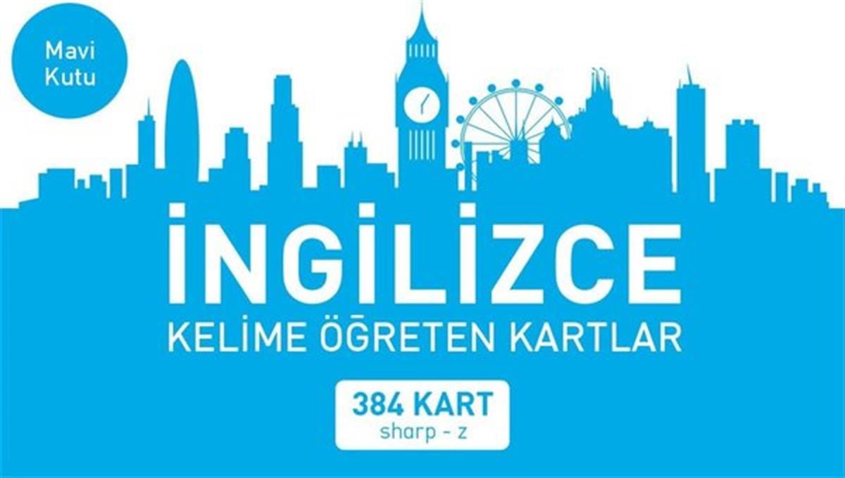KolektifYabancı Dil Çocuk Kitaplarıİngilizce Kelime Öğreten Kartlar - Mavi Kutu - 384 Kart