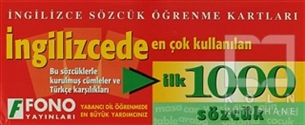 KolektifDil Öğrenimiİngilizcede İlk 1000 Sözcük Kartları