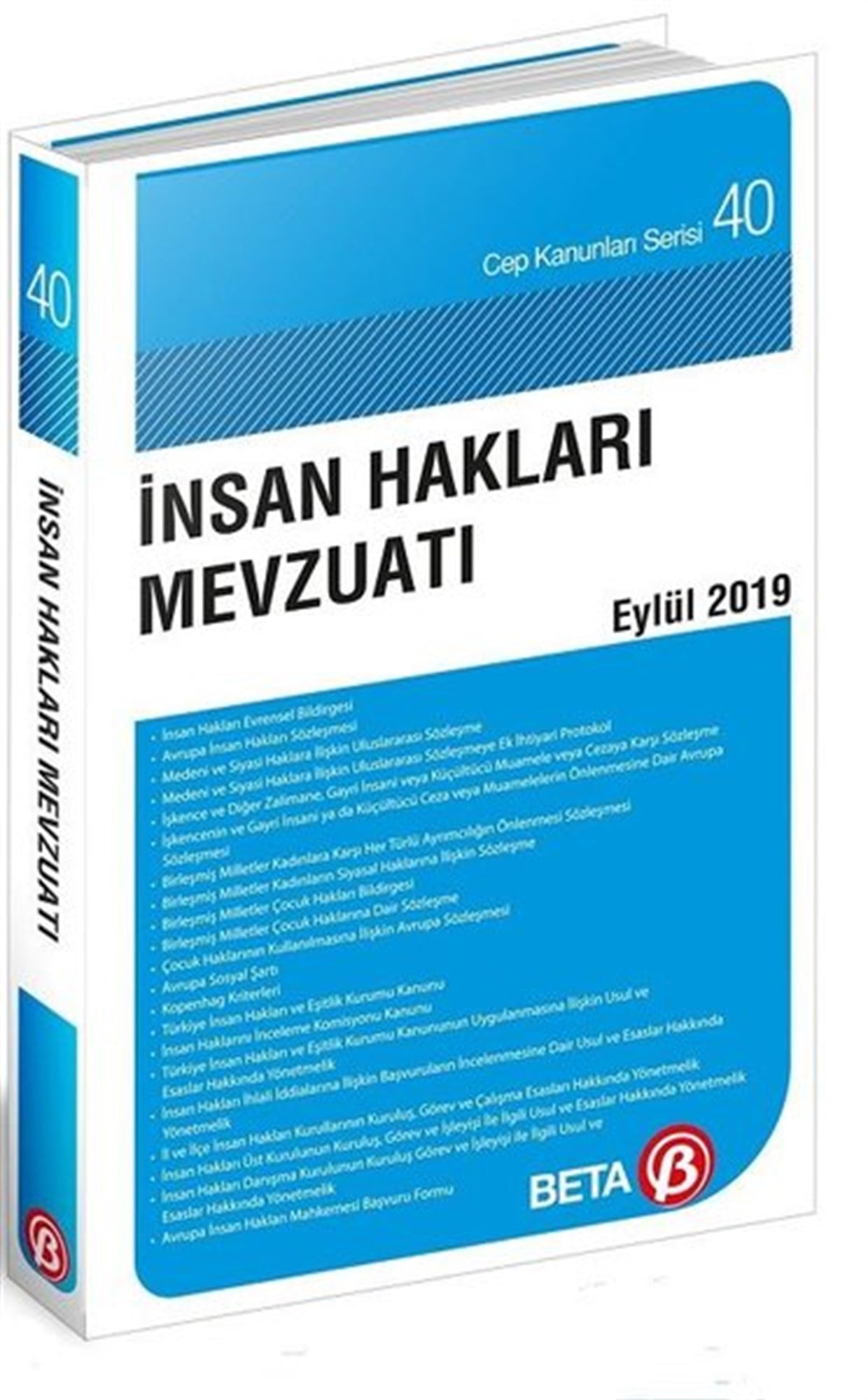Celal ÜlgenHukuk Üzerine Kitaplarİnsan Hakları Mevzuatı-Eylül 2019