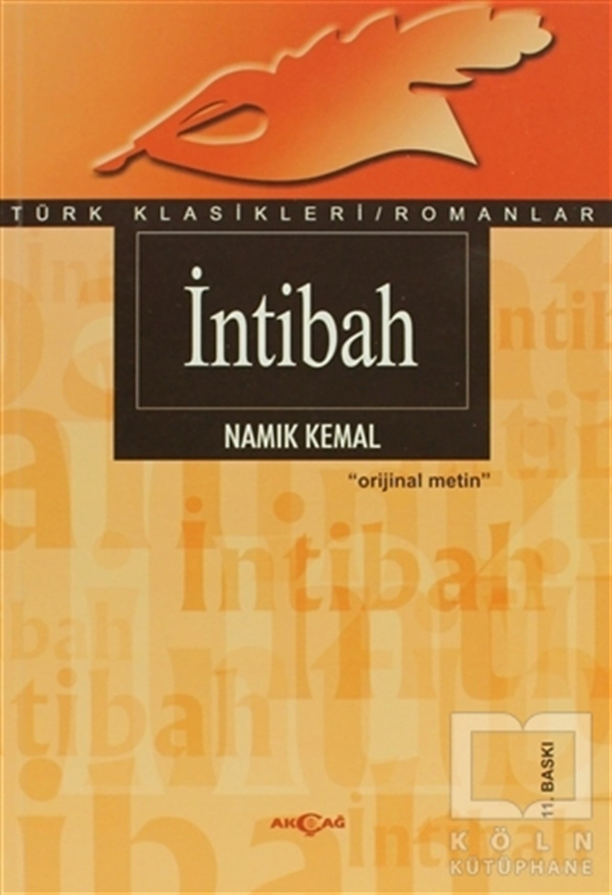 Namık KemalTürk Edebiyatıİntibah