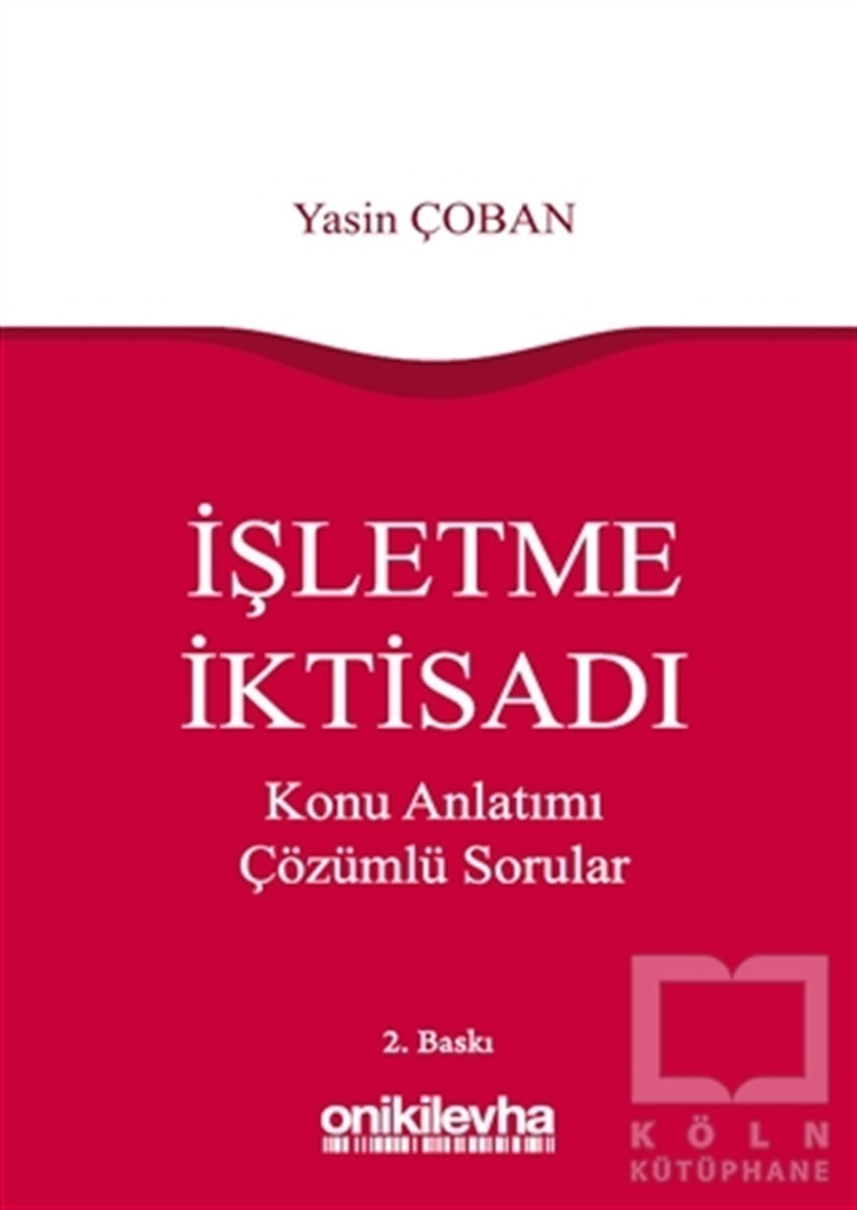 Yasin ÇobanSınavlara Hazırlık Kitaplarıİşletme İktisadı