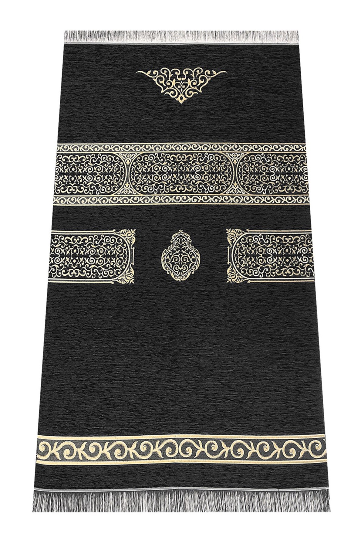 Kabe Desenli Şönil Seccade - Siyah