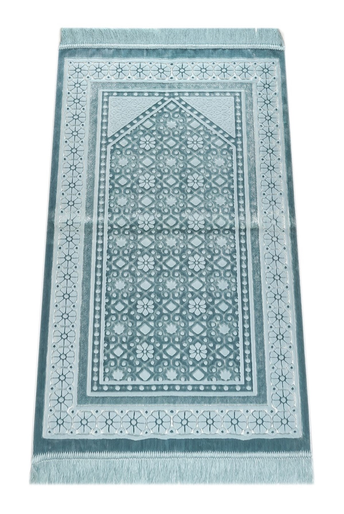 Kadife İnci Seccade Velvet Pearl - Turkuaz