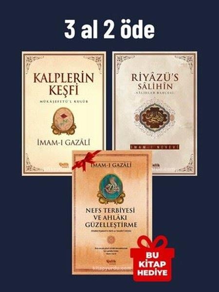 İmam GazaliTasavvuf KitaplarıKalplerin Keşfi - Riyazüs Salihin - Nefs Terbiyesi ve Ahlakı Güzelleştirme Seti - 3 Al 2 Öde Seti