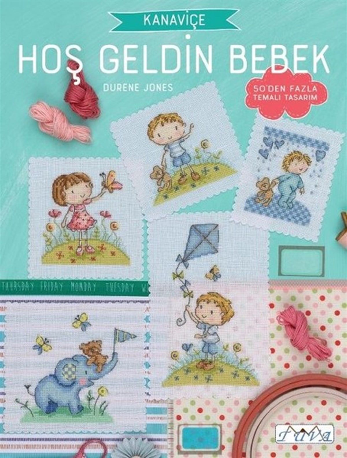 Durene JonesEl Sanatları KitaplarıKanaviçe Hoş Geldin Bebek