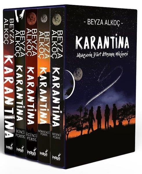 Beyza AlkoçTürkiye RomanKarantina Serisi Seti-5 Kitap Takım-Kutulu