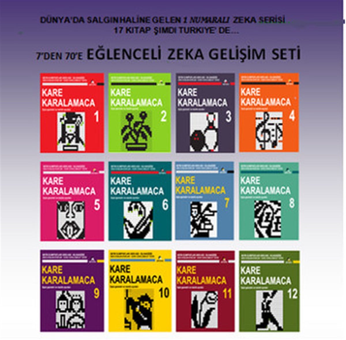 KolektifBilmece & Bulmaca KitaplarıKare Karalamaca Serisi (12 kitap)
