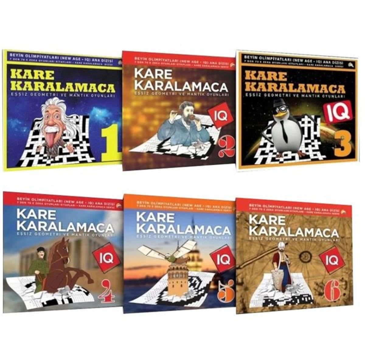 Ahmet KaraçamBilmece & Bulmaca KitaplarıKare Karalamaca Seti 1 - 7'den 70'e Akıl ve Mantık Oyunları - 6 Kitap Takım