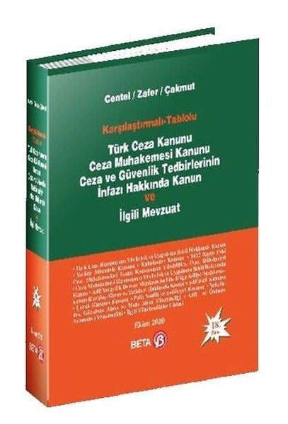 Hamide ZaferHukuk Üzerine KitaplarKarşılaştırmalı-Tablolu Türk Ceza KanunuCeza Muhakemesi KanunuCeza ve Güvenlik Tedbirlerinin İnfaz