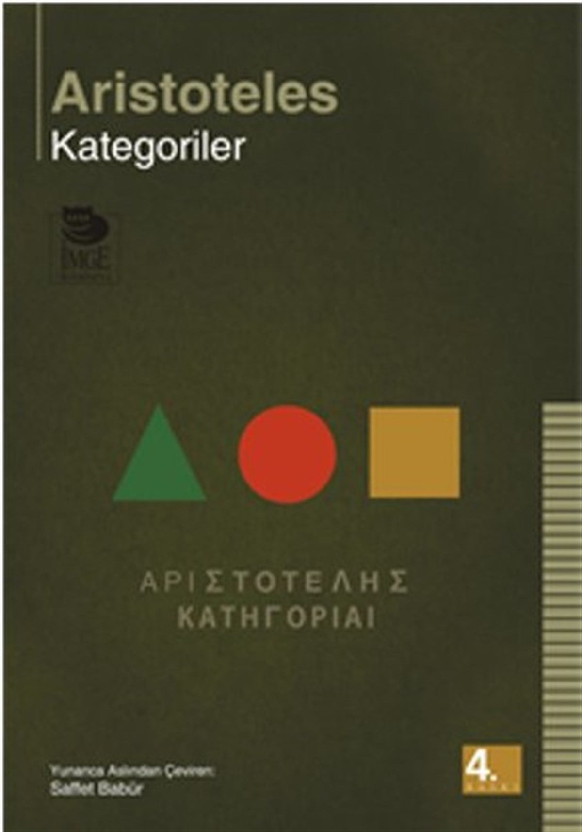 AristotelesFelsefe BilimiKategoriler