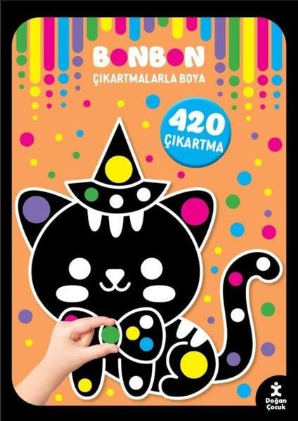 KolektifEgitim Etkinlik KitaplariKawaii - Bonbon Çıkartmalarla Boya - 420 Çıkartma