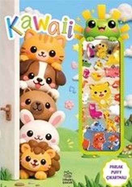 KolektifEgitim Etkinlik KitaplariKawaii - Puffy Parlak Çıkartmalı Boyama Kitabı