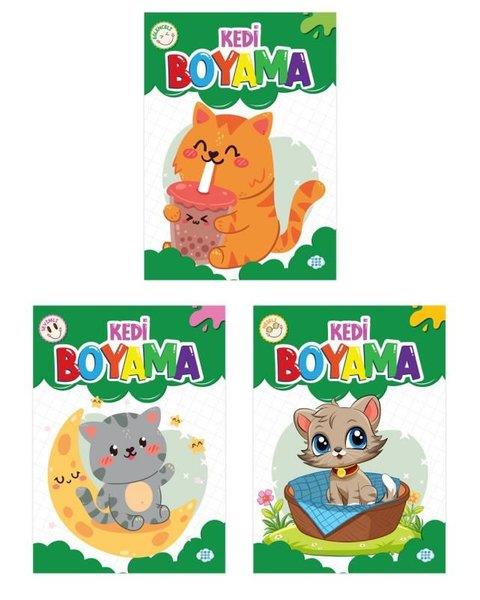 KolektifEgitim Etkinlik KitaplariKedi Boyama Seti - 3 Kitap Takım