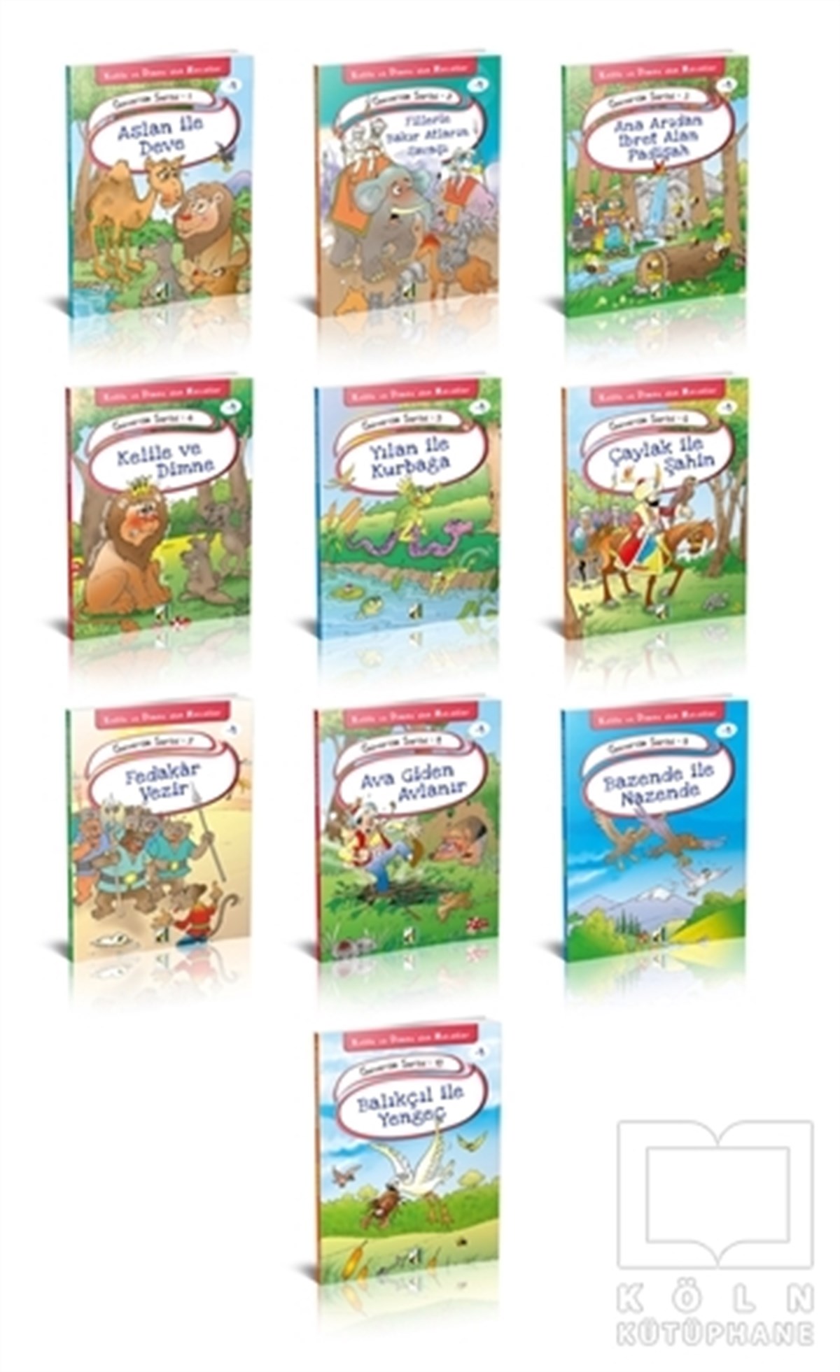 KolektifHikayelerKelile ve Dimne'den Masallar Güvercin Serisi Seti (10 Kitap Takım)