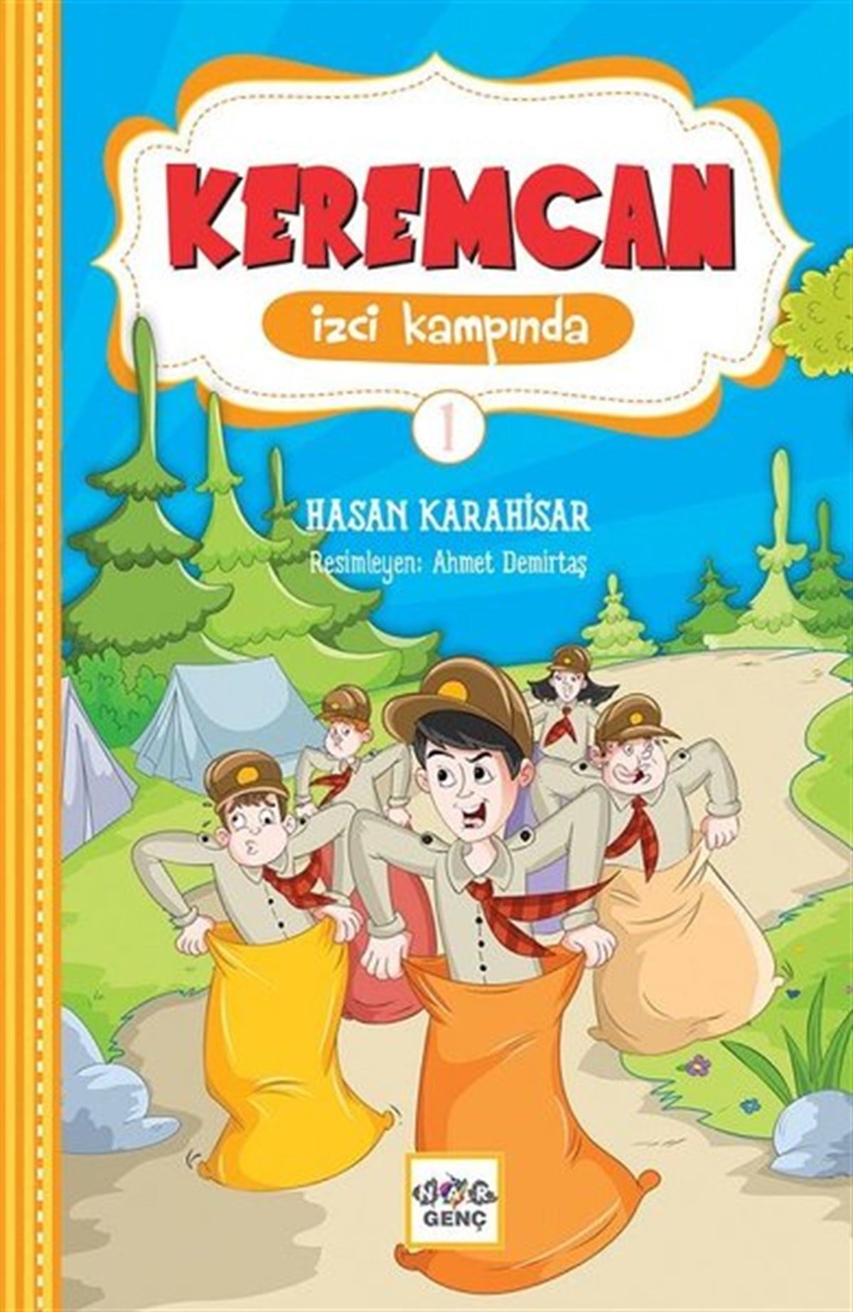 Hasan KarahisarÇocuk Masal KitaplarıKeremcan İzci Kampında-1
