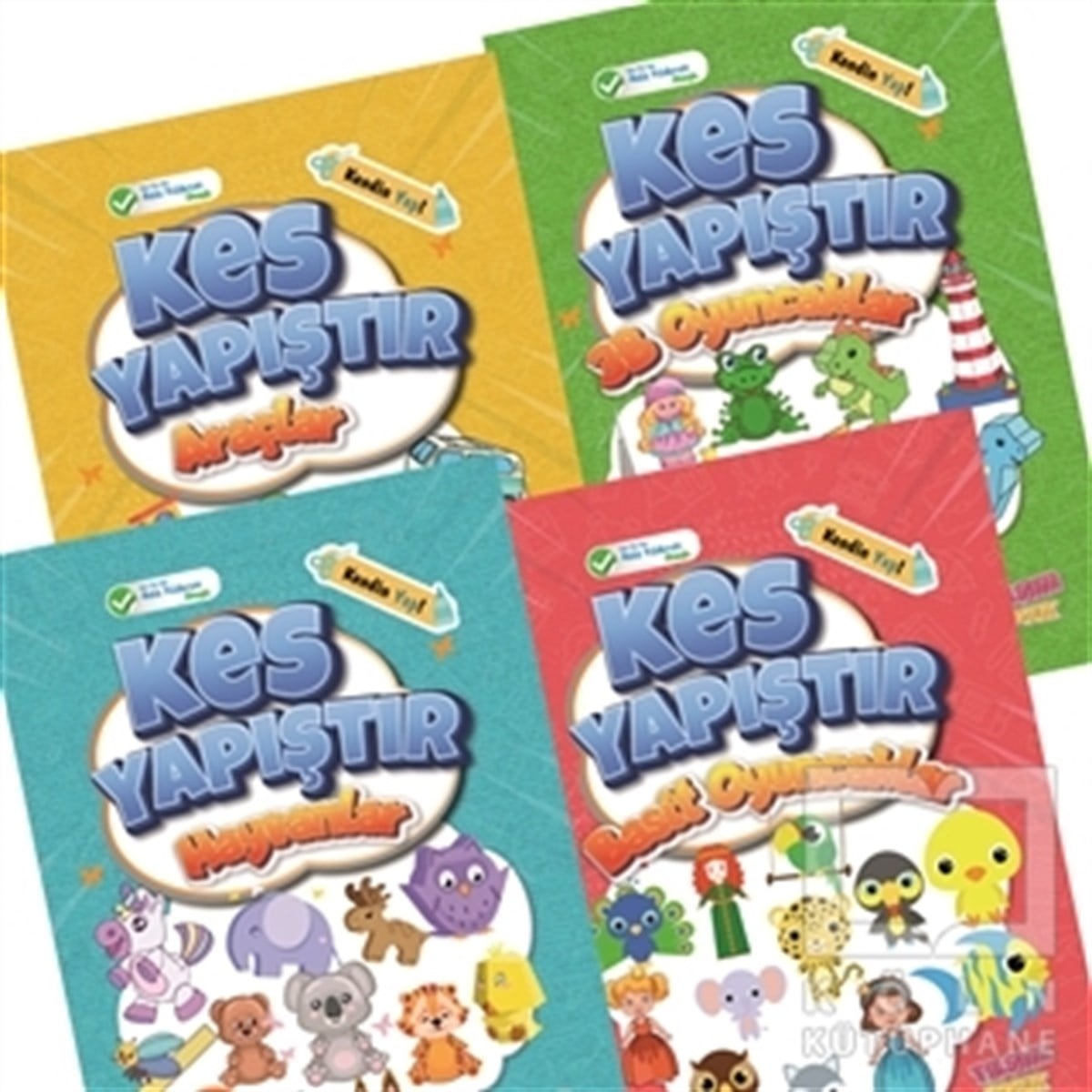 KolektifEtkinlik KitaplarıKes Yapıştır Kitapları Seti (4 Kitap)