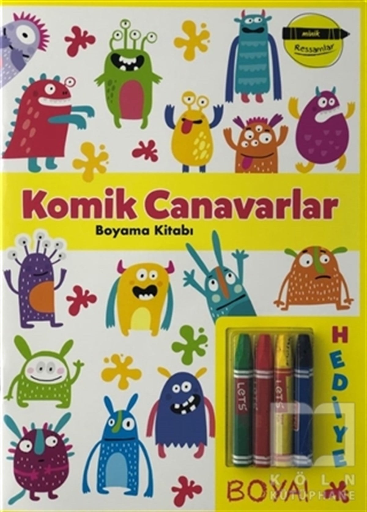 KolektifBoyama KitaplarıKomik Canavarlar Boyama Kitabı - Minik Ressamlar