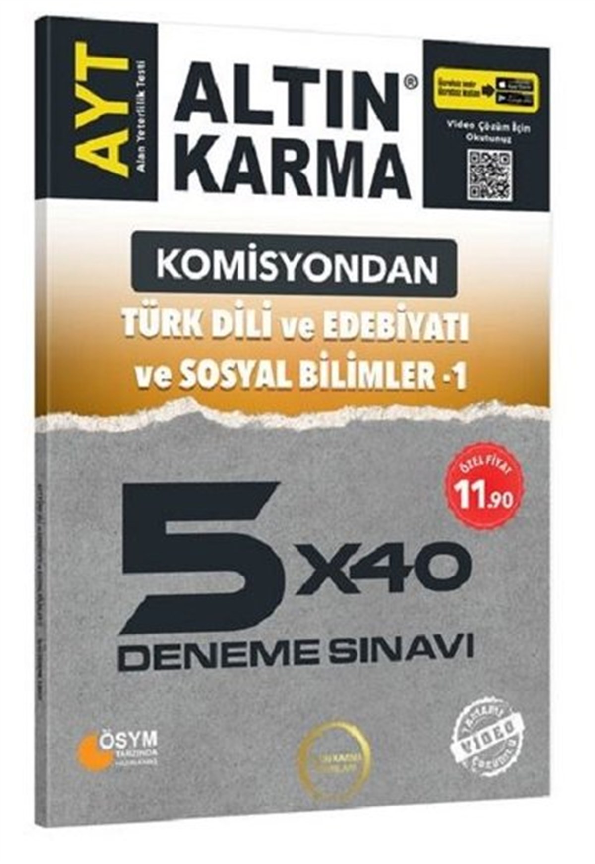 Köln KütüphaneAlan Yeterlilik Testi (YKS-AYT)Komisyondan AYT Türk Dili ve Edebiyatı ve Sosyal Bilimler 1-5x40 Deneme Sınavı