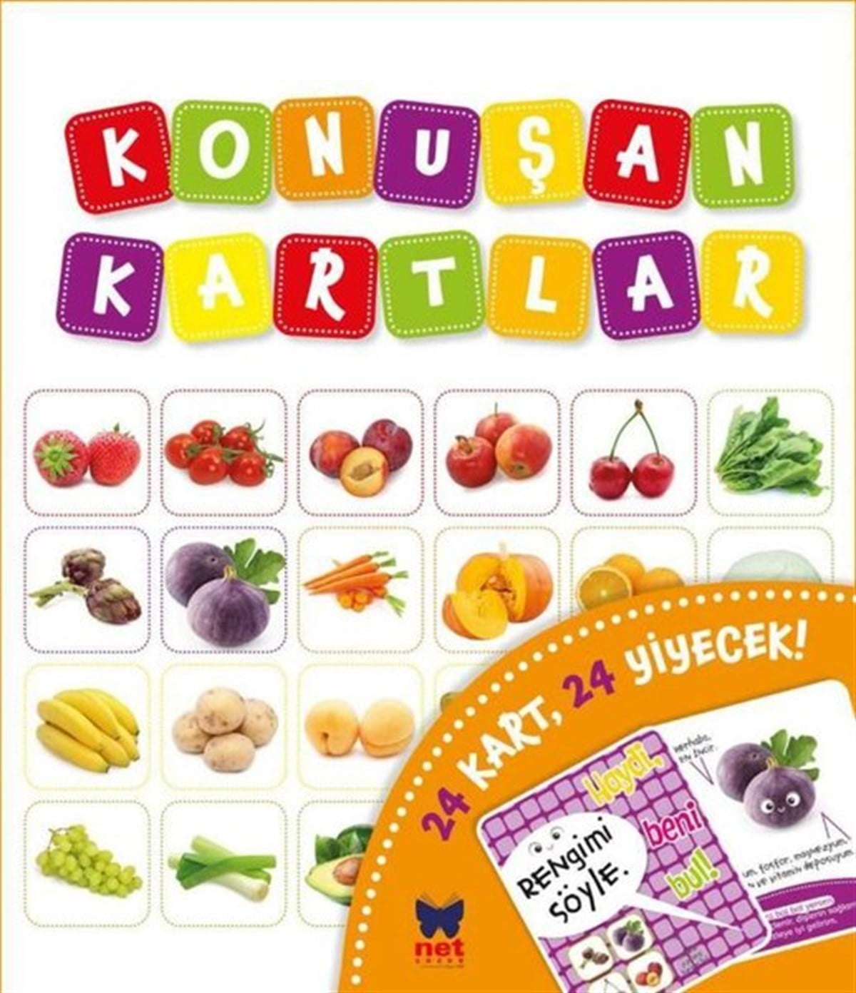 KolektifÇocuk Gelisim KitaplariKonuşan Kartlar - 24 Kart 24 Yiyecek