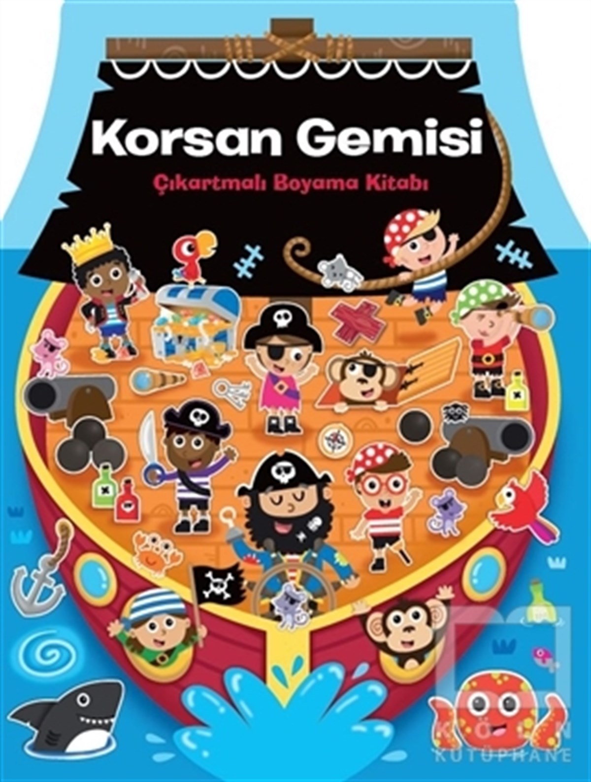 KolektifBoyama KitaplarıKorsan Gemisi Çıkartmalı Boyama Kitabı