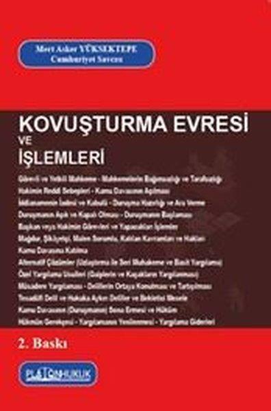 Mert Asker YüksektepeHukuk Üzerine KitaplarKovuşturma Evresi ve İşlemleri