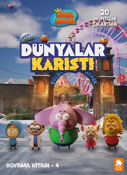 KolektifBoyama KitaplarıKral Şakir - Dünyalar Karıştı Boyama Kitabı 4