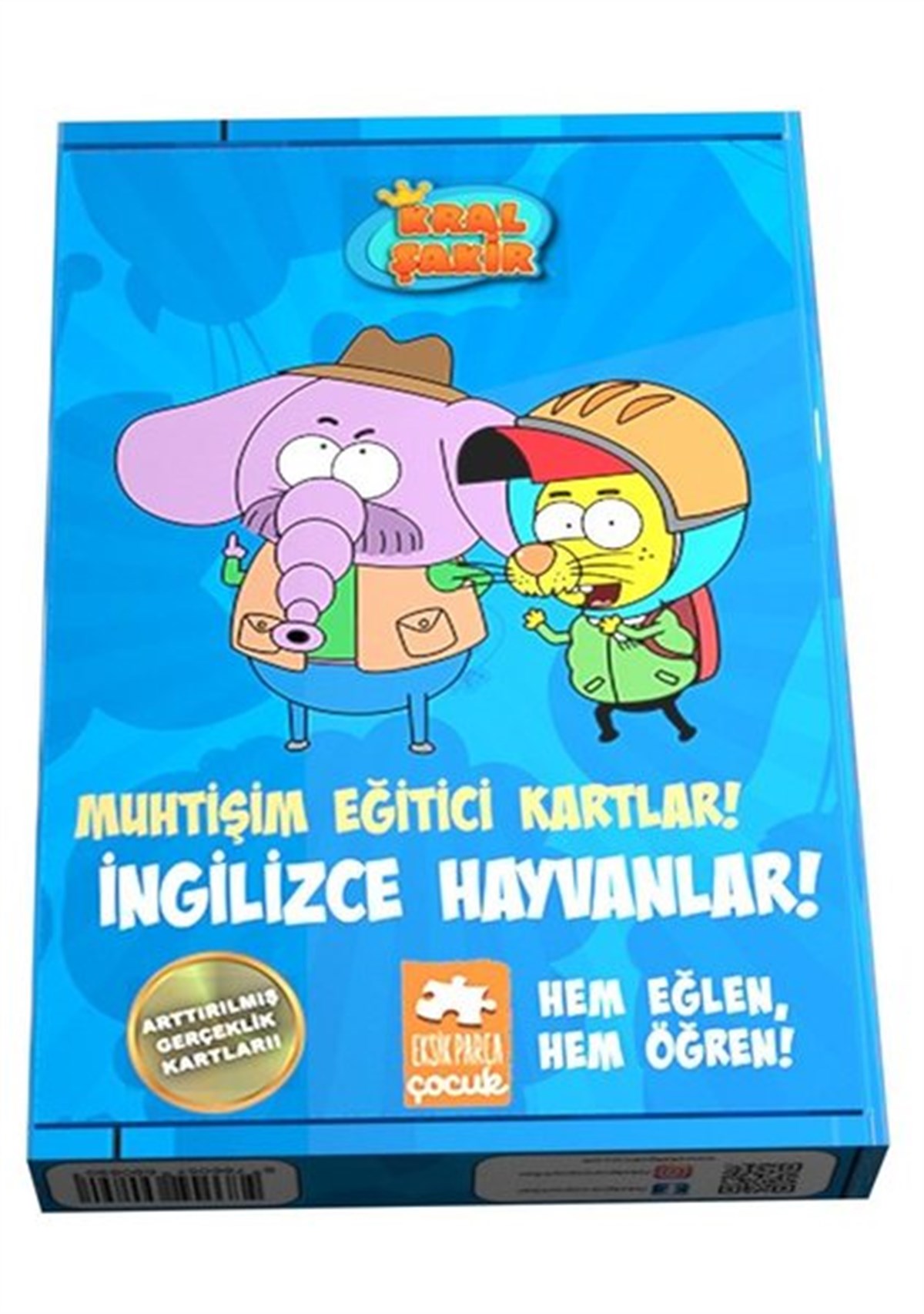 Varol YaşaroğluEtkinlik KitaplarıKral Şakir-İngilizce Hayvanlar!-Muhtişim Eğitici Kartlar!