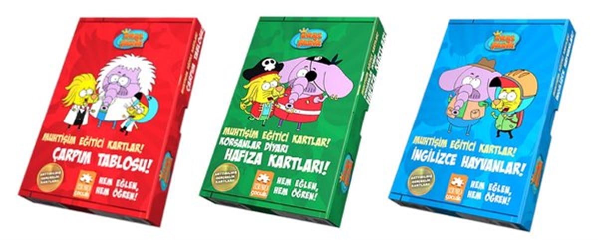 Varol YaşaroğluEgitim Etkinlik KitaplariKral Şakir Muhtişim Eğitici Kartlar Seti-3 Kitap Takım