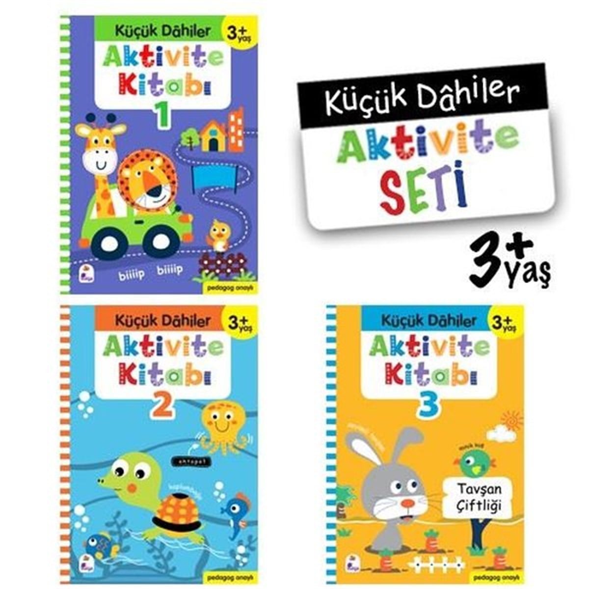 Ayça G. DerinZeka Gelişimi KitaplarıKüçük Dahiler Aktivite Seti 3+ Yaş - 3 Kitap Takım