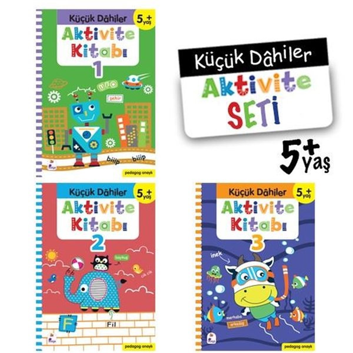 KolektifEgitim Etkinlik KitaplariKüçük Dahiler Aktivite Seti 5+ Yaş - 3 Kitap Takım