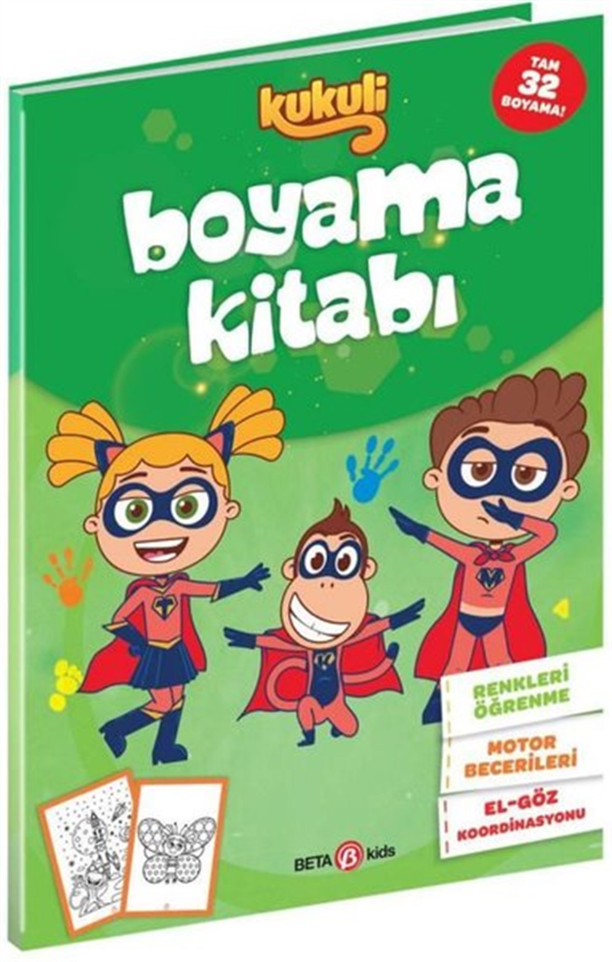 KolektifEgitim Etkinlik KitaplariKukuli - Boyama Kitabı - Yeşil Kapak