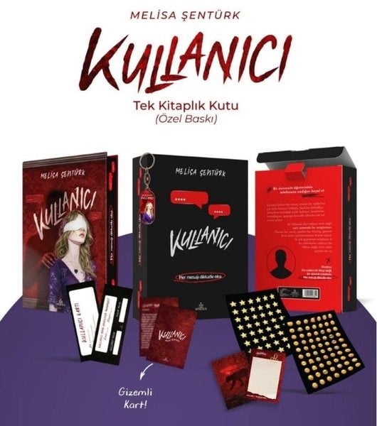 Melisa ŞentürkTürk RomaniKullanıcı - Tek Kitaplık Yan Boyamalı Kutu