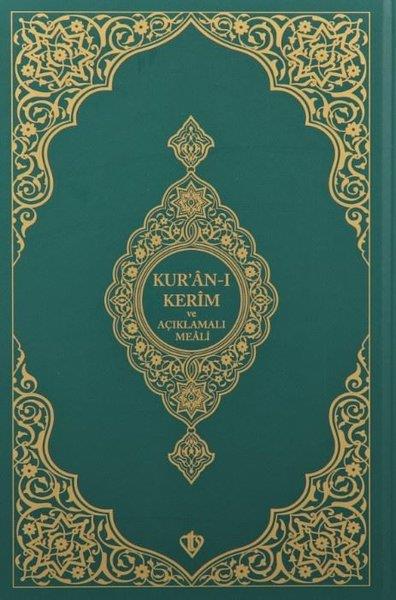 Kolektifİslami KitaplarKur'an-ı Kerim ve Açıklamalı Karşılıklı Meali  Roman Boy - Yeşil