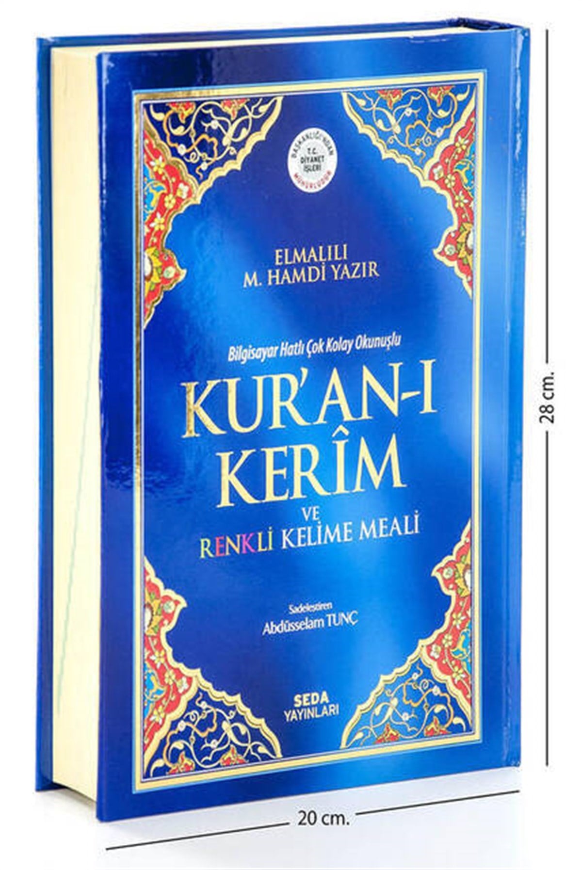 Kuranı Kerim ve Renkli Kelime Meali - Rahle Boy - Seda Yayınevi - Türkçe Mealli Kuranı Kerim