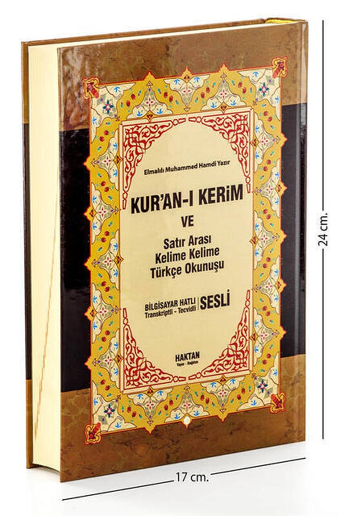 Kuranı Kerim ve Satır Arası Kelime Kelime Türkçe Okunuşu ve Meali - Kelime Meal - Orta Boy - Bilgisayar Hatlı
