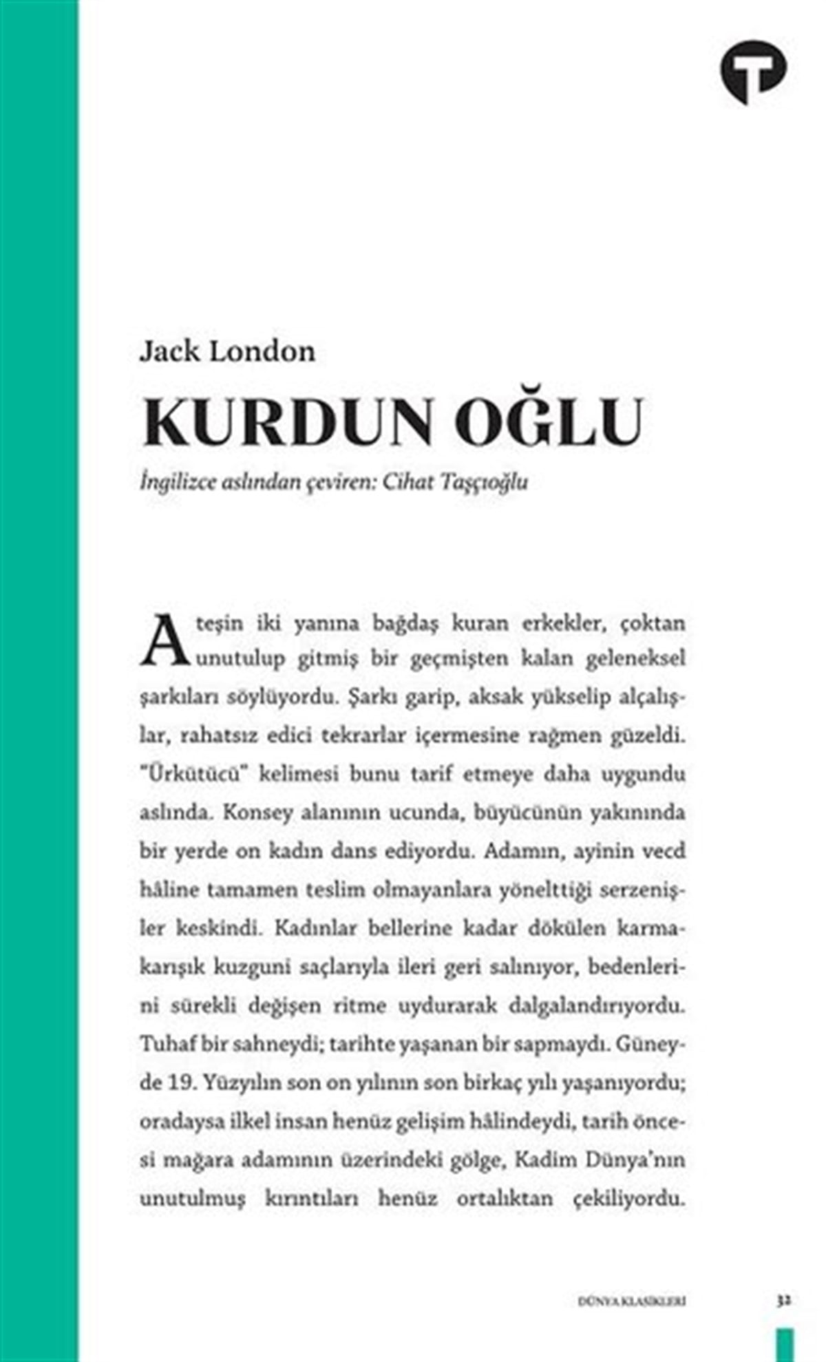 Jack LondonDünya KlasikleriKurdun Oğlu