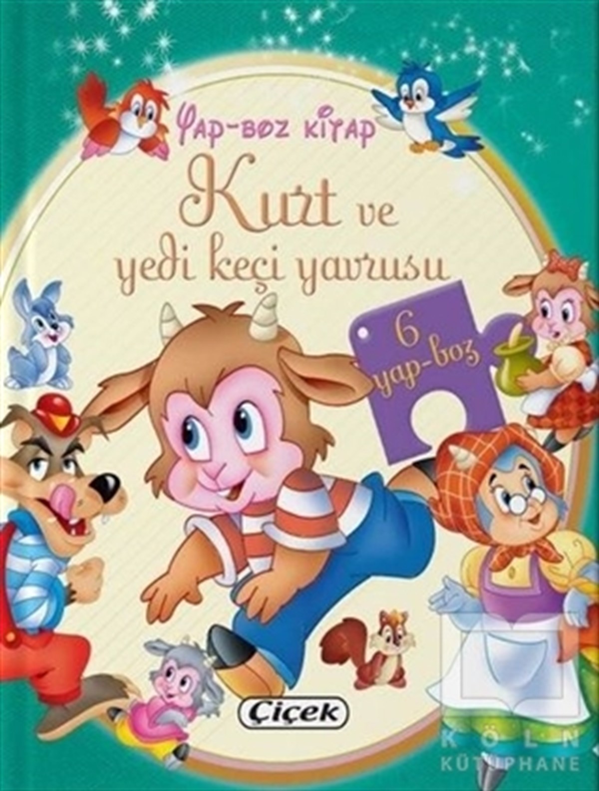KolektifYapbozlu KitaplarKurt ve Yedi Keçi Yavrusu Yap-Boz Kitap