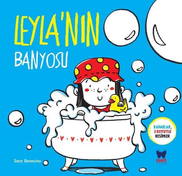 Sara BenecinoEgitim Etkinlik KitaplariLeyla'nın Banyosu - Kapaklar 3 Boyutlu Resimler