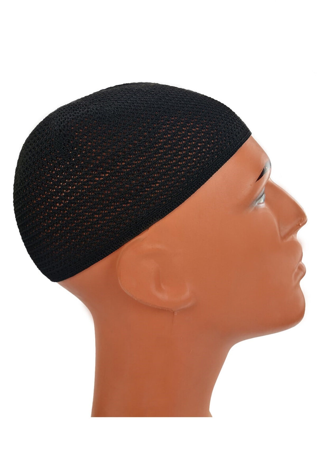 Lüks Çelik Örme Namaz Takkesi Siyah 1 Adet