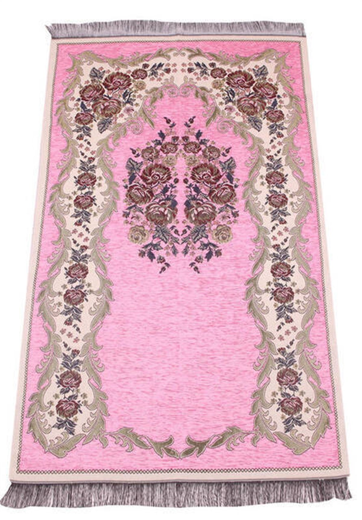 Lüks Gülce Şönil Seccade - 0260 - Pembe Renk